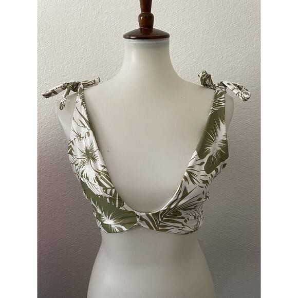 Kenny Flowers Swim Bikini Top Bali Twist Floral Swimwear - Picture 1 of 9